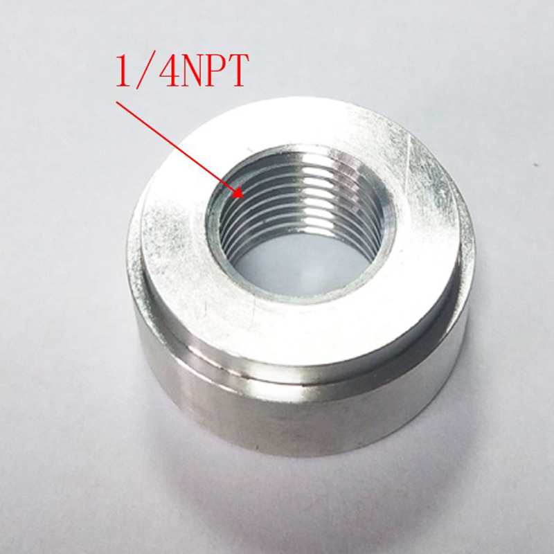 1/4NPT 1/2NPT 3/8NPT 1/8NPT 3/4NPT M16X1.5 M18X1.5 Female Aluminium Weld Nut Fitting Weld Round Bung: black