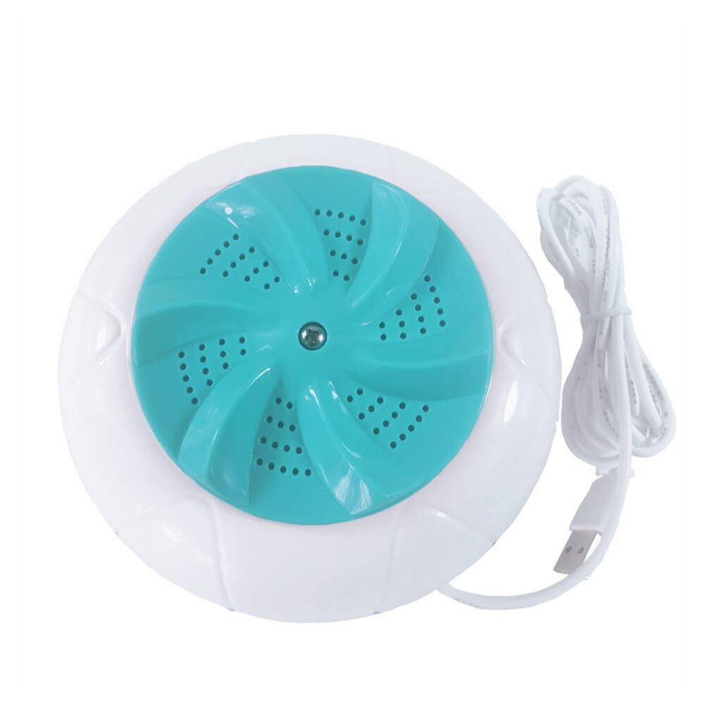 Turbines Washer Convenient Laundry Travel Mini Laundry Clothes Cleaner Portable Ultrasonic Turbine Washing Machine: Green