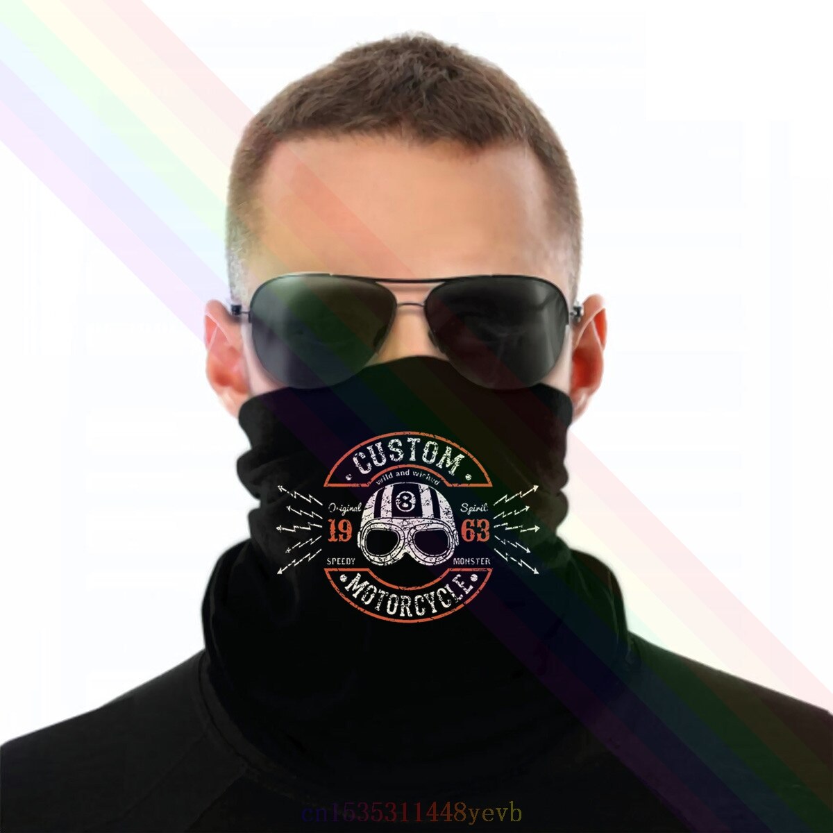 DILDAN Cafe Racer Vintage Biker Great Headband Scarf Bandana Neck Warmer Unisex: Default Title