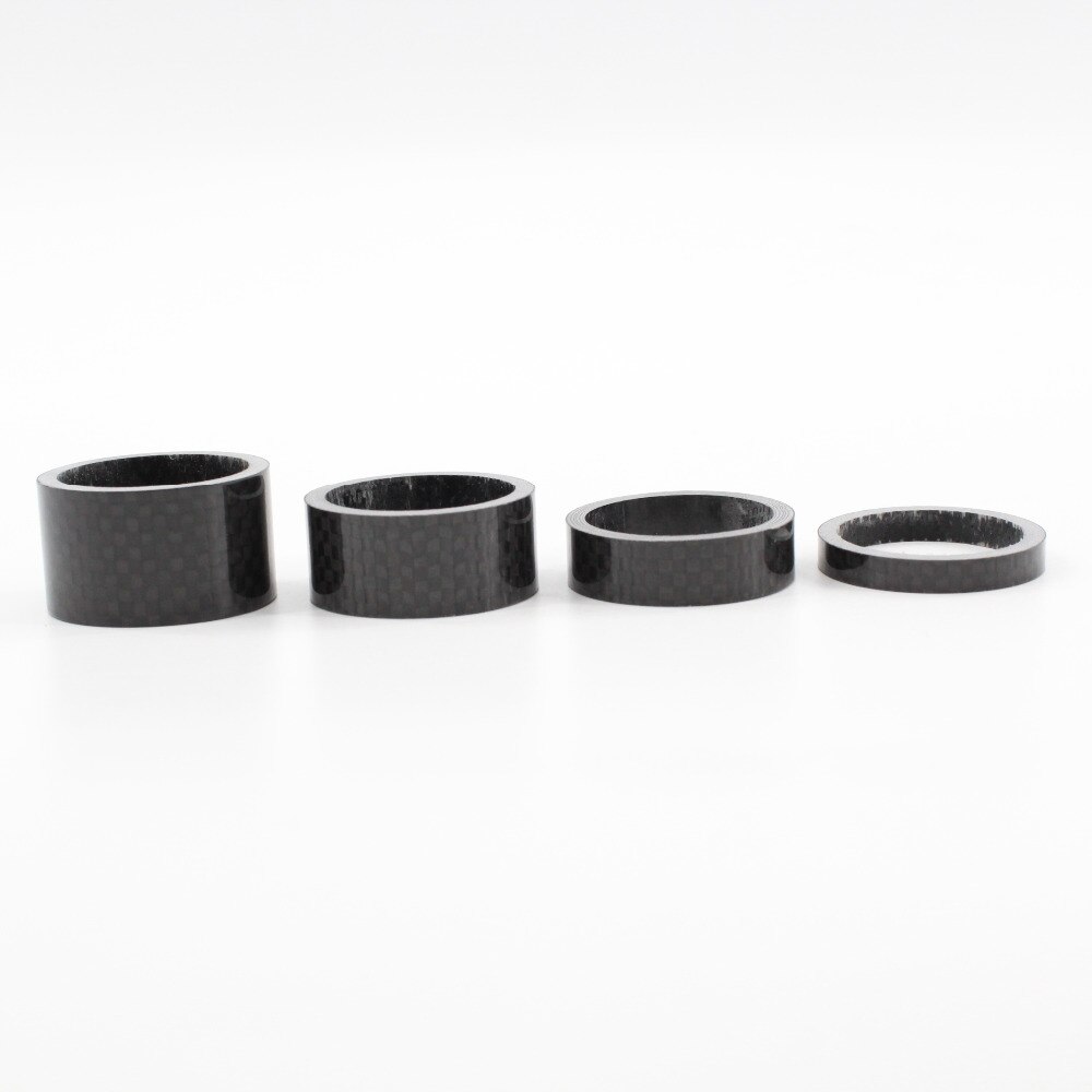 4pcs/lot 5mm+10mm+15mm+20mm Road bicycle 3K full carbon fibre headsets washer Mountain bike stem carbon spacer MTB Free ship