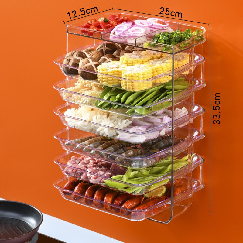 Keuken Muur Gemonteerde Rekken, Plastic Dienbladen... – Vicedeal