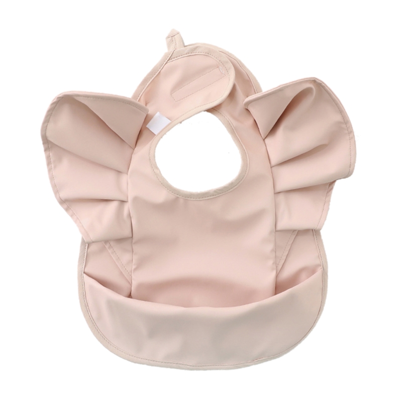 Zuigelingen Pu Leer Waterdicht Feeding Doek Baby Kwijlen Bib Burp Doek Met Pocket Tas Wasbaar Kinderen Tekening Schort