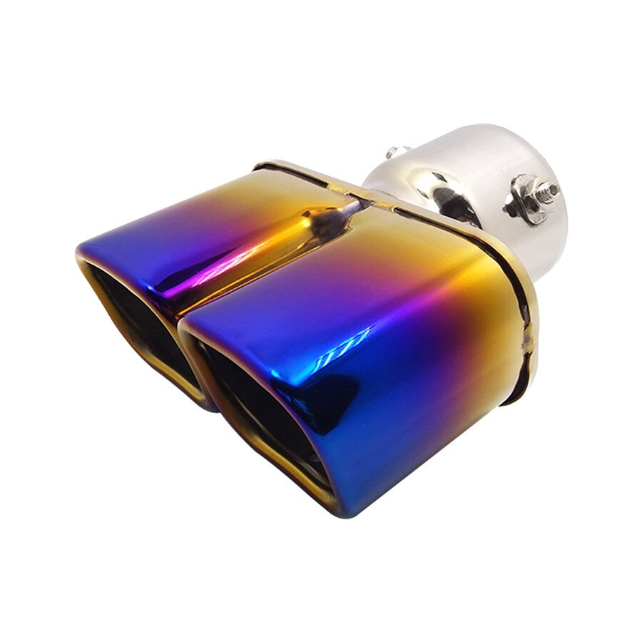 Double Entrance Exhaust Pipes Mufflers For MINI Cooper Mitsubishi Pajero Volkswagen Cadillac Hyundai Ford Fiesta Mercedes Benz: Lavender