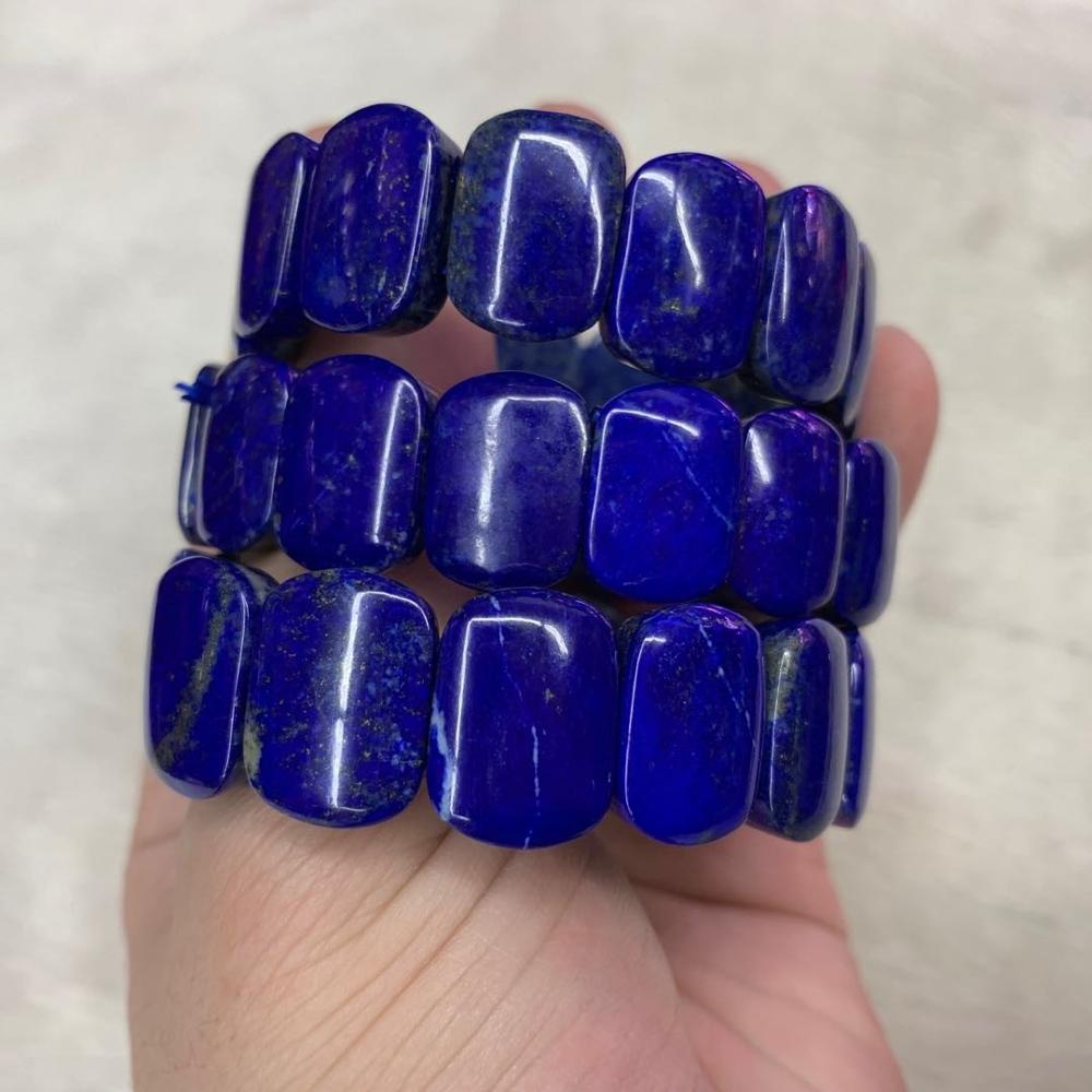 Natuurlijke Lapis Lazuli Steen Armband Natuurlijke Edelsteen Bangle Diy Sieraden Armband Voor Vrouw !