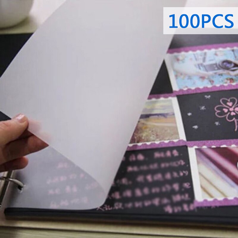 100pcs 18*26 cm Super Transparent Sketch Tracing Paper Roll Artist Copy Drafting Acid Paper scrap-booking