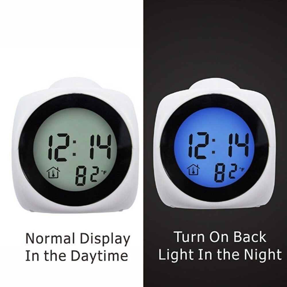 Digital Table Project Alarm Clock LED Clock For Children Desktop Clock Natural Sound Wake Up Clock home Decor z0325#G20