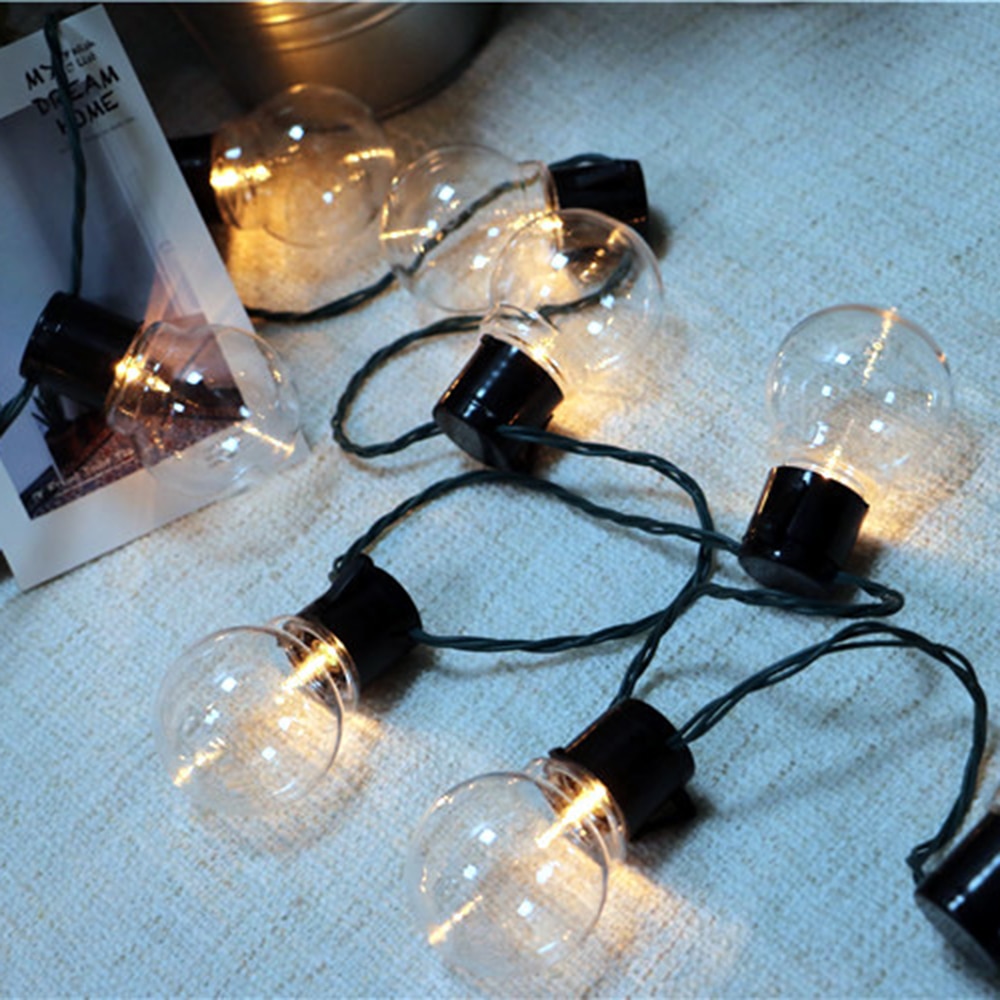 3M 6M Led String Light Ball Globe Bulb Fairy Lights Chain G50 Outdoor Garden Patio Garland Wedding Party Christmas Decoration