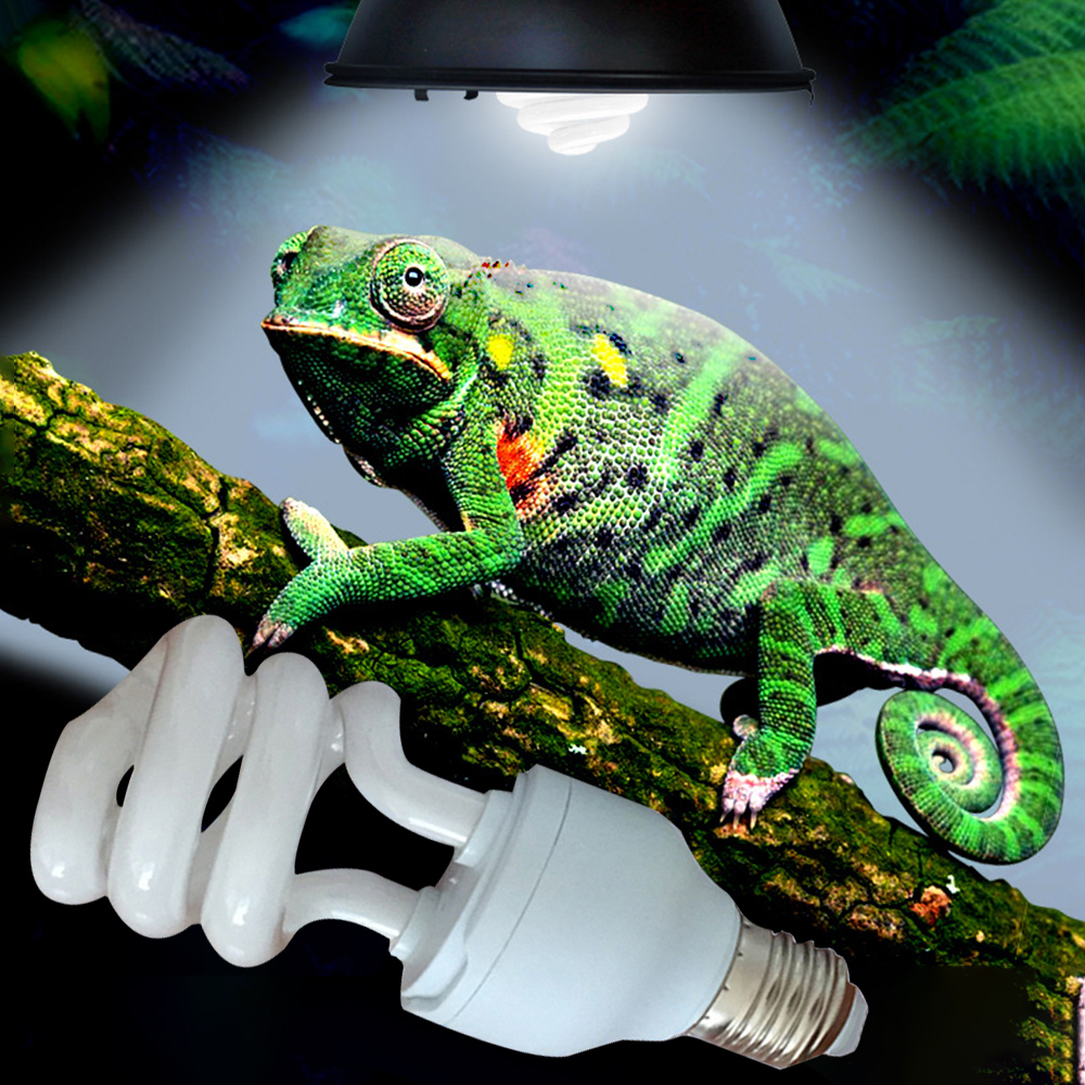 Reptil UVB 5,0 10,0 Lampe Birne Für Schildkröte Eidechse Schlange Lguanas Wärme Kalzium Lampe Birne Energiesparende Licht Reptil 13w 26w
