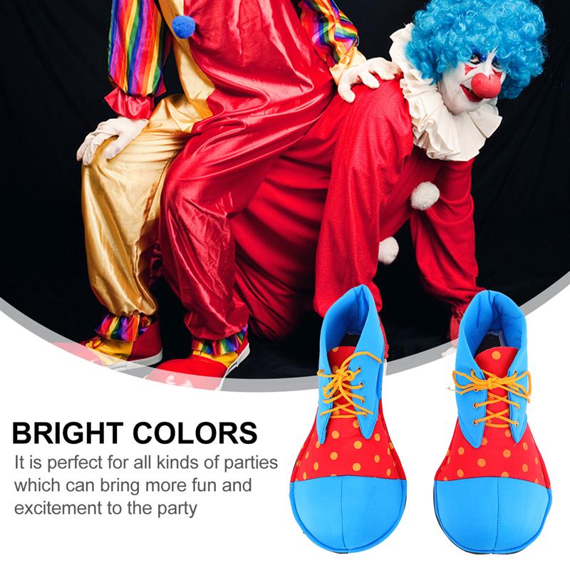 1 Paar Halloween Clown Schoen Covers Clown Laarzen Halloween Kostuum Accessoires