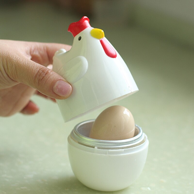 Home Chicken Shaped Microwave One Egg Boiler Cooker Kitchen Cooking Appliance 667A