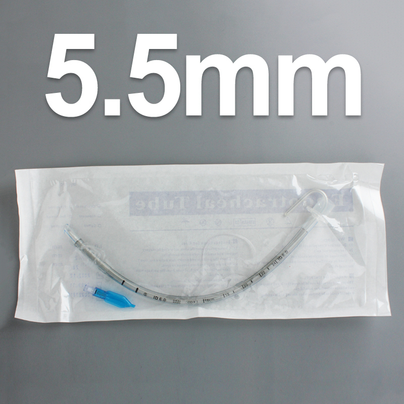 Tube endotrachéal renforcé avec stylet 2,5-10 mm Intubation trachéale stérile jetable pour humains et animaux vétérinaires