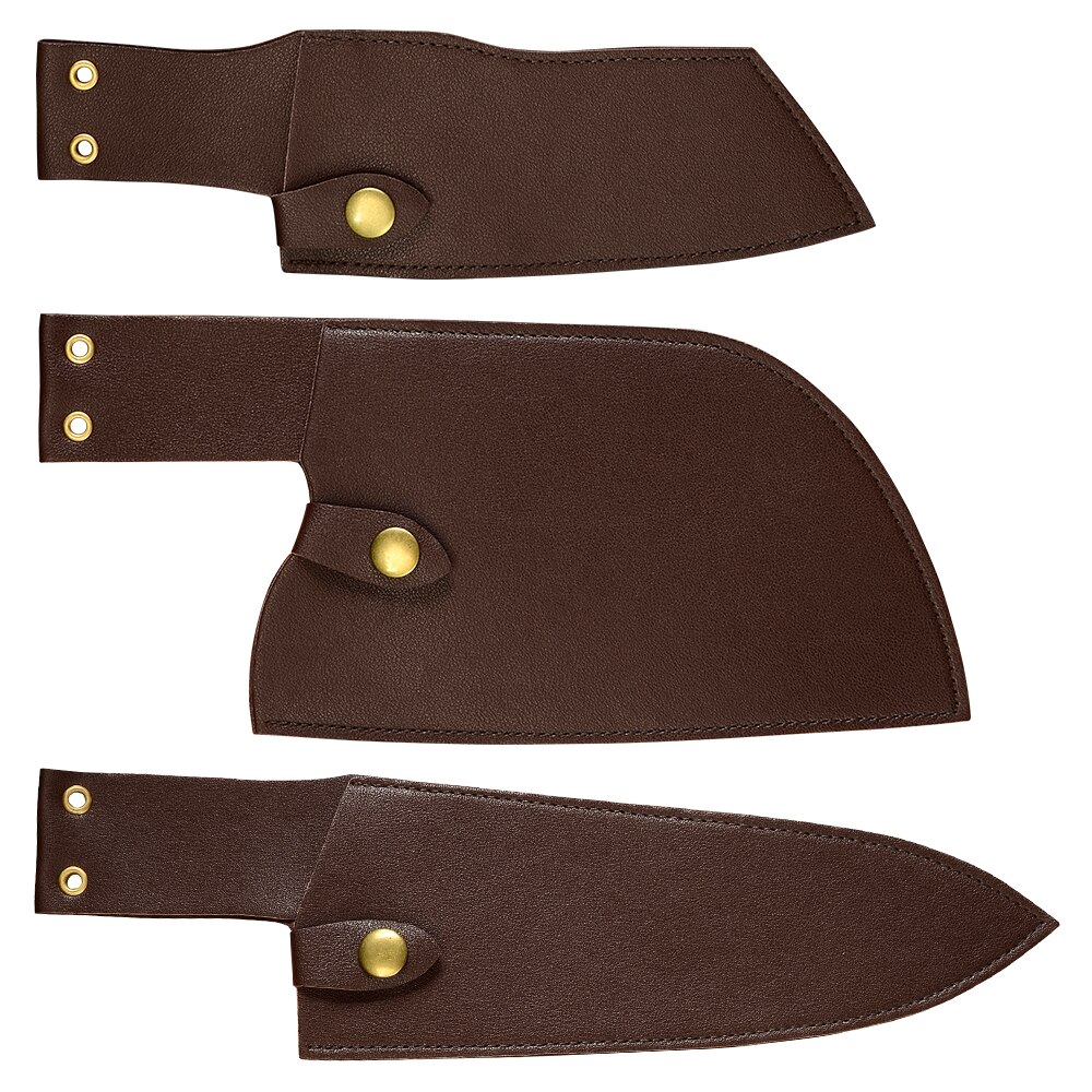 MYVI nóż szefa kuchni płaszcza PU skórzane noże straż Obudowa ochronne ostrze noża obejmuje narzędzie robić gotowania dla 6.5 7.5 8 cal nóż: 3szt zestaw