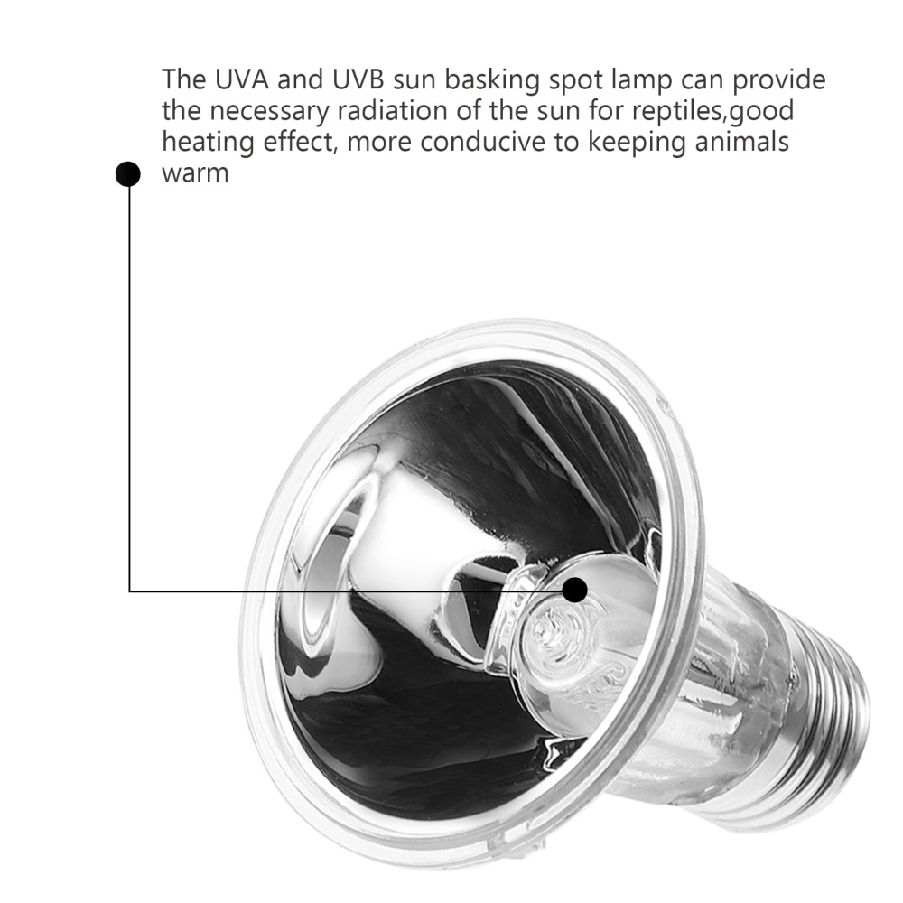 Uva Uvb Reptiel Licht Volledige Spectrum Zon Lamp Uv Verwarming Lamp Voor Reptiel