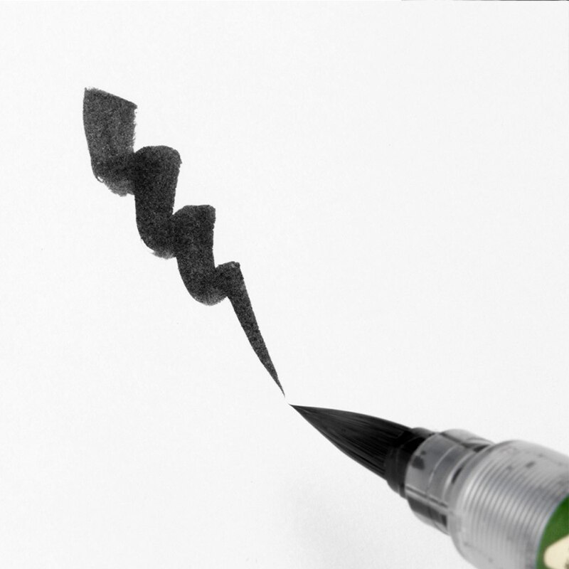 Pentel-pluma de pincel Fude, pincel de caligrafía de acuarela recargable portátil, Extra fino, mediano y atrevido, para dibujar, pintar y escribir, 1 unidad