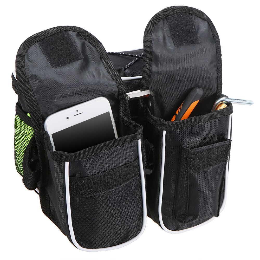 Lixada Fietsen Fiets Top Tube Bag Bike Fiets Tas Met Rain Cover Waterdicht Berg Fiets Frontframe Fietstas Pack