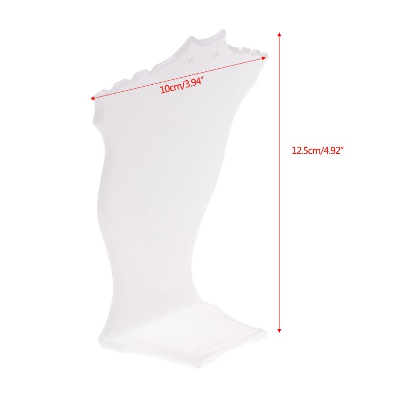 Plastic Hanger Ketting Ketting Oorbel Sieraden Buste Sieraden Hard Display Stand Houder 12.5Cm X 10Cm