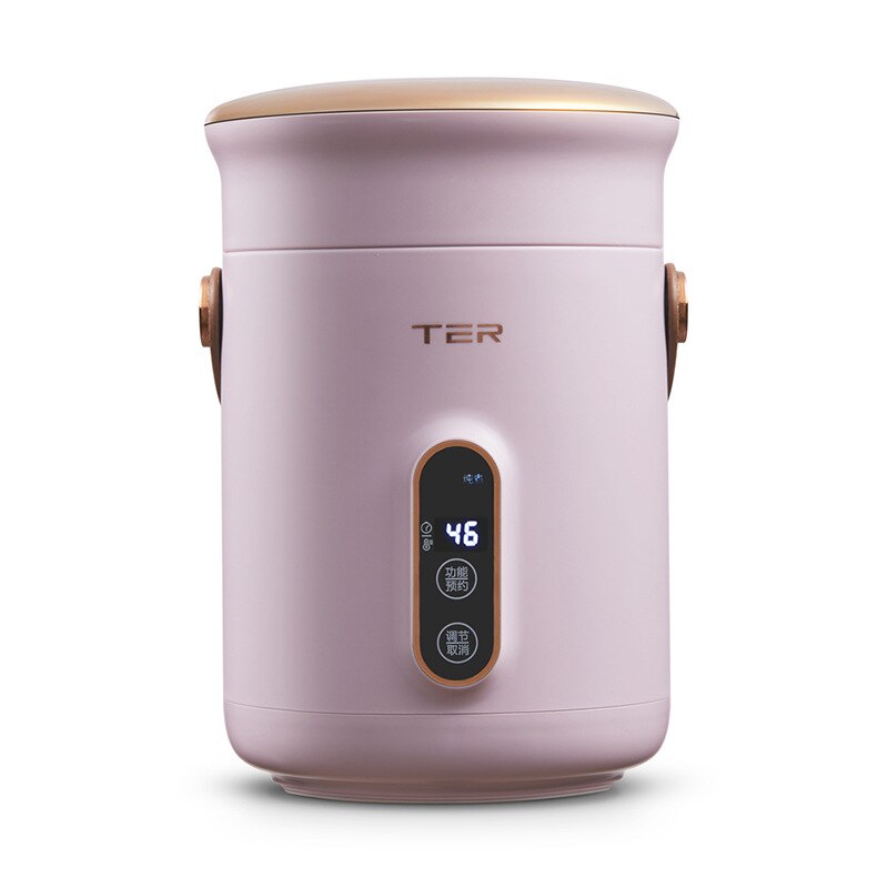 ZK30 Electric Stew Pot Slow Cooker Tea Maker Portable Pot Prridge Soup Maker with Appointment For Home Travel 600ml