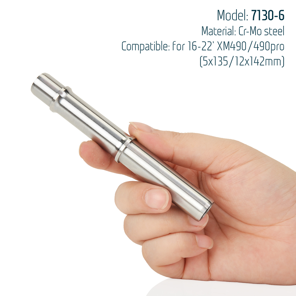 KOOZER Cr-Mo steel Axle MTB Road Bicycle Hub Part 5x135 QR 12x142 THRU 12x148 Boost Repair Shaft Ø12 Bike Maintenance Parts axis: PURPLE