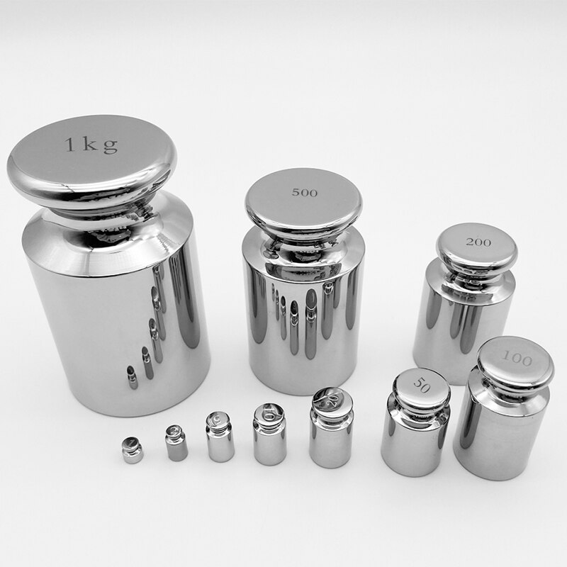 1g 2g 5g 10g 20g 50g 100g 200g 500g F1 M1 grade Stainless steel Milligram Calibration Weight Set For Electric scale Balance Test