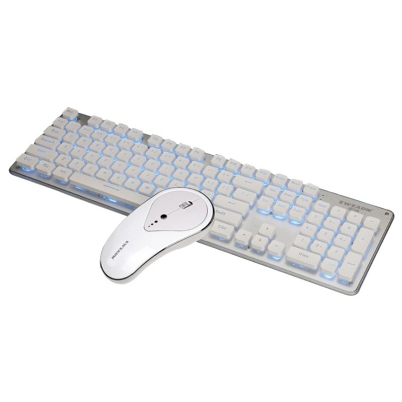 Wireless Trendy Keyboard and Mouse Combo Ergonomic for Computer Desktop PC Laptop Plug and Play Entertainment