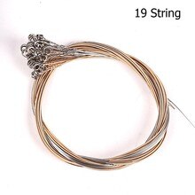 7 10 16 19 21-Strings Lyre Harp String Set Replacement Accessories Musical Instrument String Green Instrument Laiya Piano: 19 String