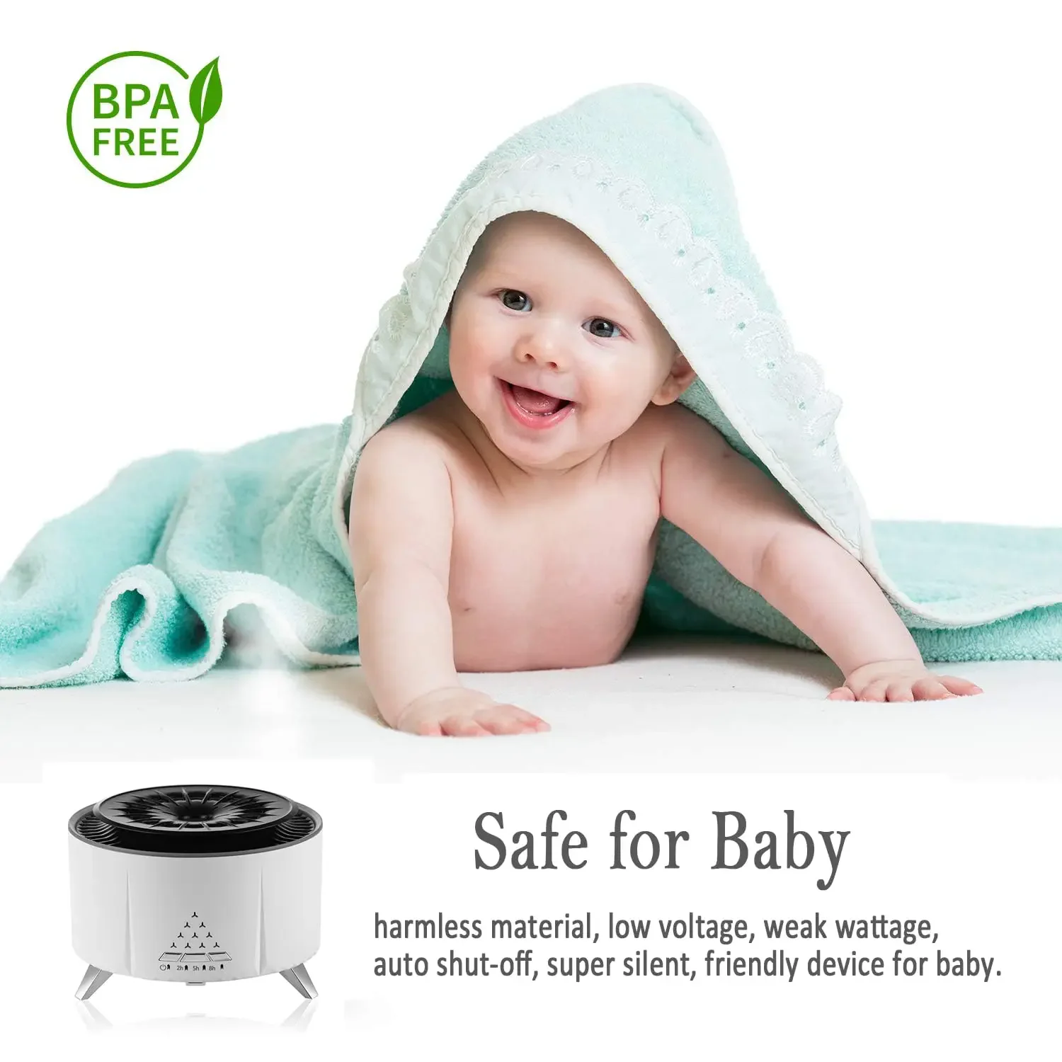 Diffusers for Essential Oils Large Room Cool-Looking Jellyfish Mist 350ml Aromatherapy Diffuser for Home Bedroom