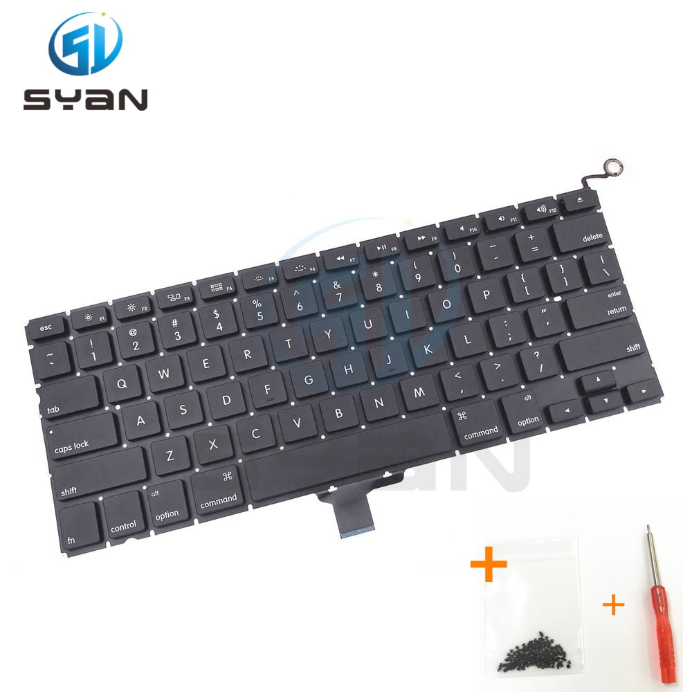 A1278 keyboard for Macbook pro 13.3 inches laptop MC700 MC724 MD101 MD 102 keyboards Brand