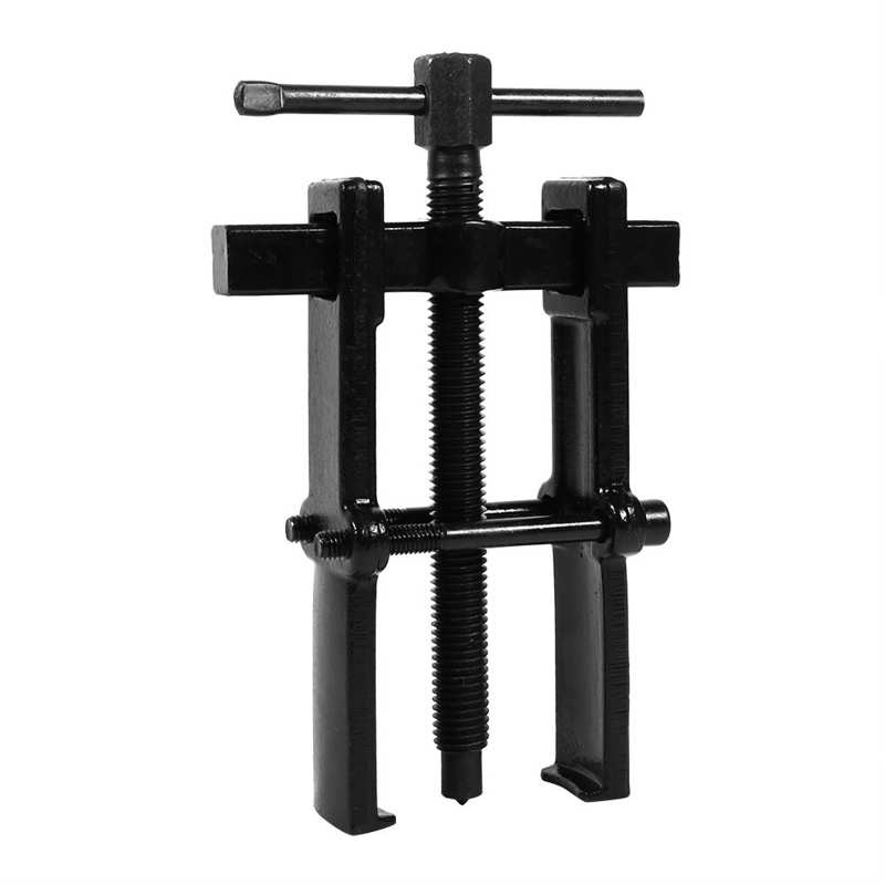 Two Jaw Legs Bearing Gear Puller Remover Hand Tool Removal Kit Bearing Gear Remover: black6inch