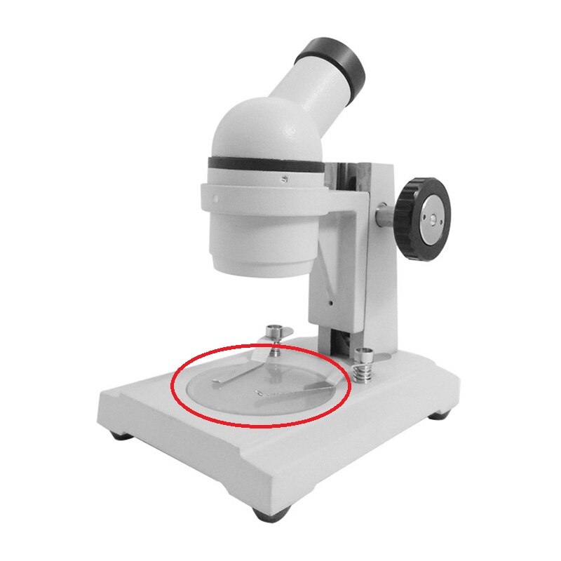 Diamètre 95 mm 100 mm panneau de travail Transparent verre clair étape de travail fond rond plaque de spécimen pour Microscope stéréo