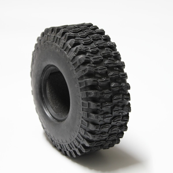 Gummidæk 1.9 " dæk 1.9 tommer dæk med svamp 98/100/108/110/114/120mm til rc crawler bilmodeller aksial scx 10 90046 d90 trx -4
