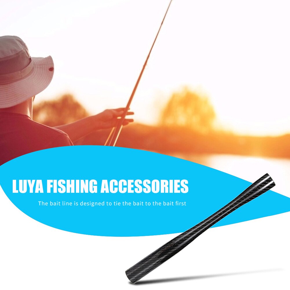 Fishing Rod Wrap Anti Slip Static Handle Sleeve Non-Slip Heat Shrink Wrap Tubing Insulation DIY Carbon Fiber Fishing Grip 2PC