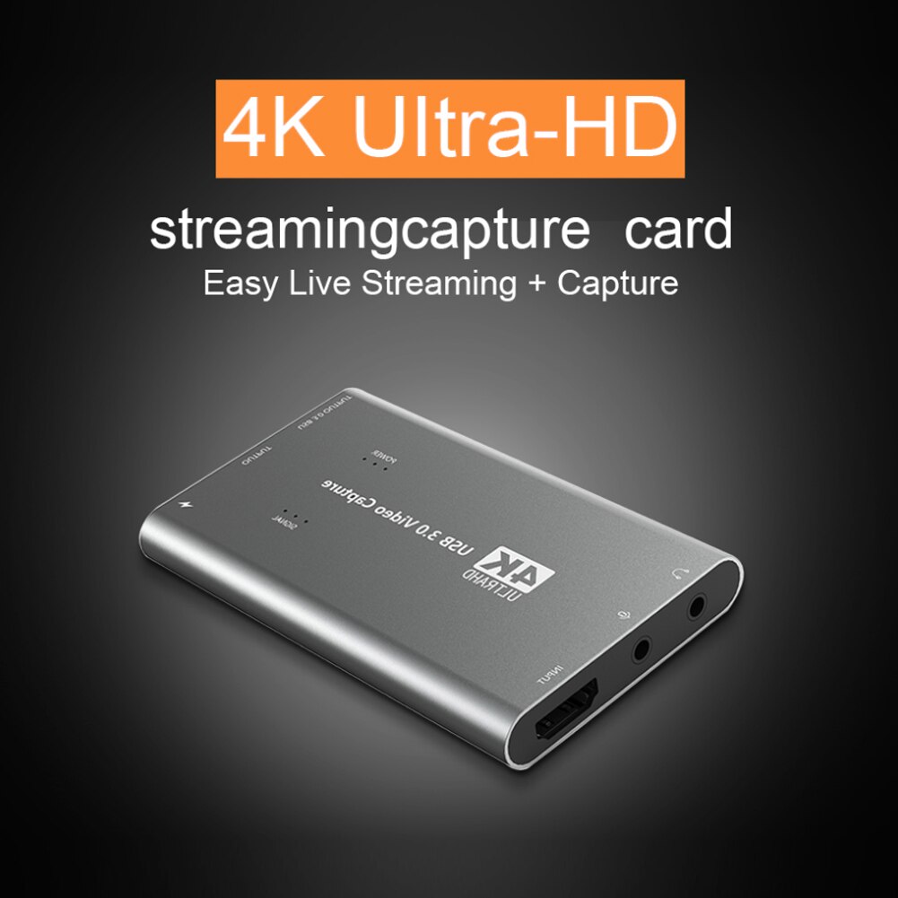 4K Video Capture Card Hdmi Usb 3.0 HD TV Video Live Broadcasts Video Recording Game Capture For Xbox One PS4 Nintendo Switch