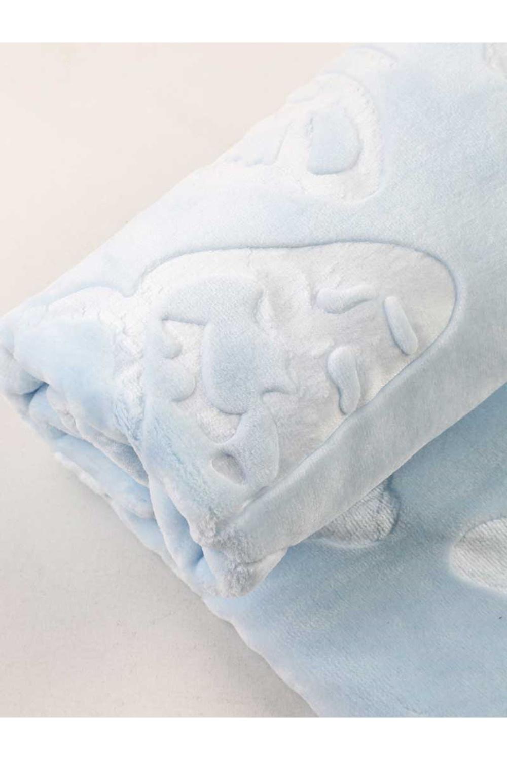 Blue Plush 120x100CM Beautiful Baby Blanket Super Soft Blanket Warm Comfortable Summer Whiter Quilt for Boys Girls Children