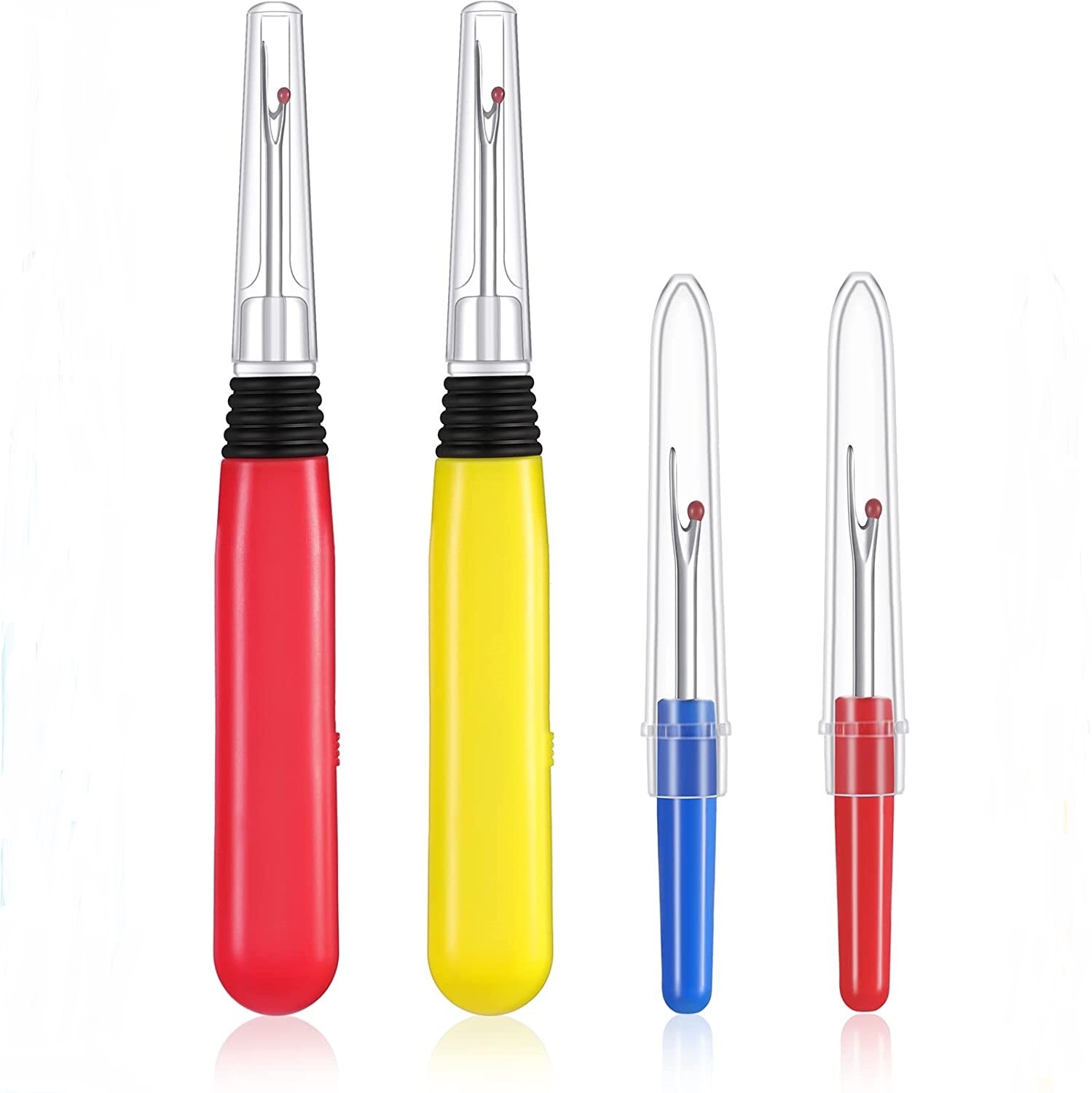 Seam Ripper Tool with Light Kit 1pcs Large LED Seam Ripper and 1pcs Small Sewing Thread Remover Sewing Stitch Rippers: B 4PCS