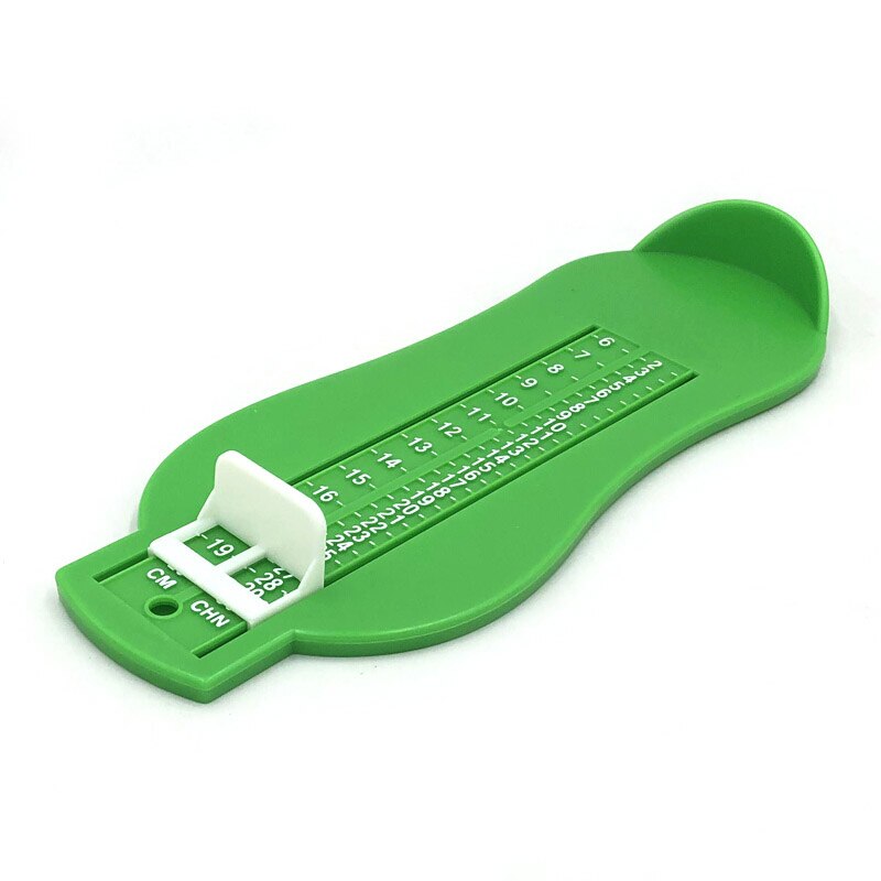 Voet Maatregel Gauge 3 Kleuren Baby Kid Voet Heerser Schoenen Maat Meten Heerser Schoenen Lengte Groeiende Voet Fitting Ruler Tool maatregelen: green