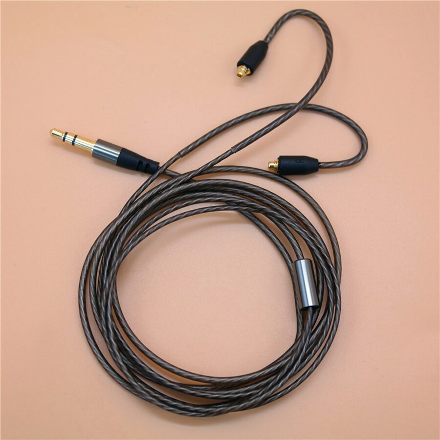 Upgrade-kabel aus versilbertem mmcx-kabel für  se215 shure-ohrhörer ( se535 se846 stereo-bass-hifi-kopfhörer) – ersatzkabel