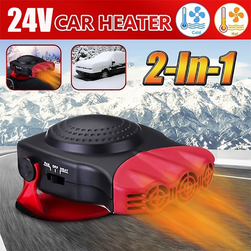 Aquecedor de carro 12v 24v carro elétrico aquecedor vento defogger neve defogger ar descongelamento: RD24