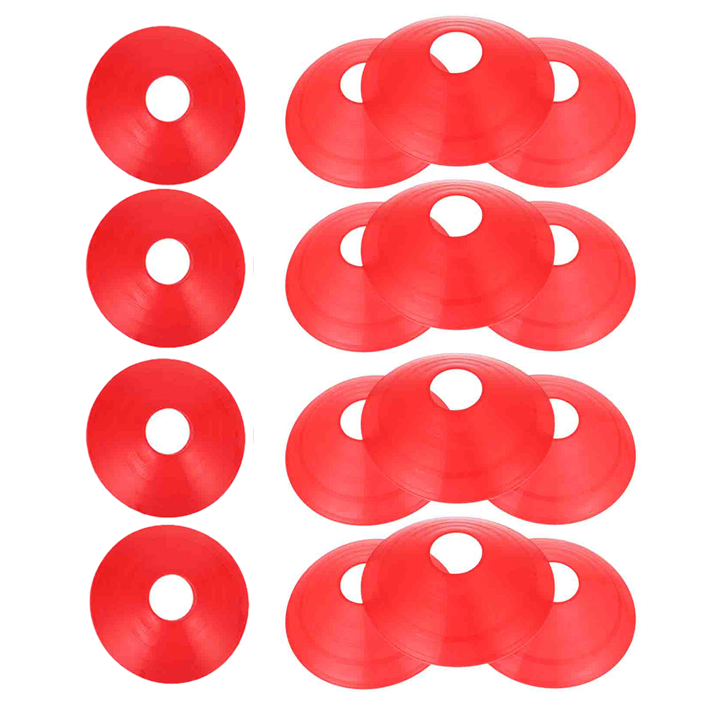 20 pcs football training discs for outdoor football training marker obstacles: Yellow