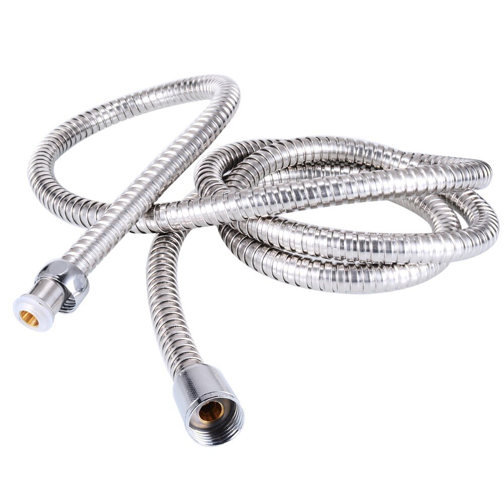 2m Rvs Flexibele Chrome Douche Slang Badkamer Heater Water Hoofd Pijp Voor Bad Accessoires