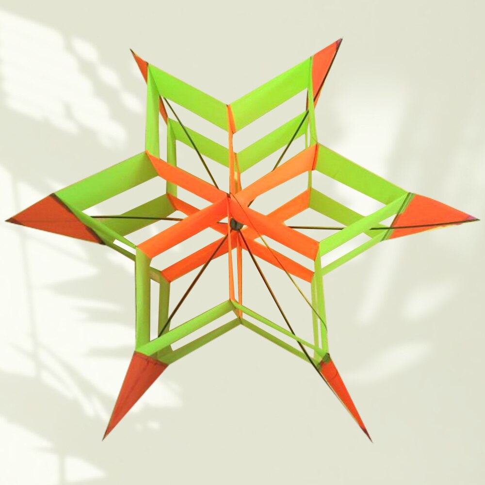 Plum Blossom Kite - Stereo Hexagon Design - Colorful & Funny Outdoor Toy