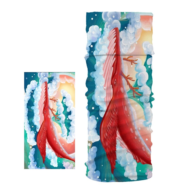 Imixlot Hiphop Stil Multifunktions Bandanas Wissenschaft Fiction Landschaft Gedruckt Stirnband Nahtlose Rohr Schal Unisex balaclava: B