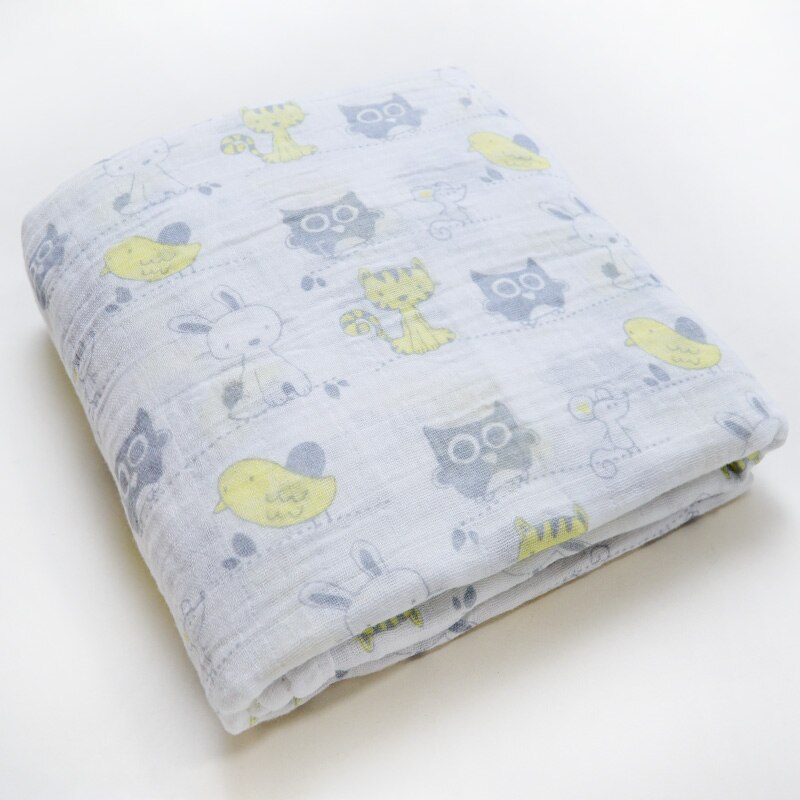 Klaring! Mousseline Inbakeren Baby Deken Zachte Katoenen Baby Wrap Sjaal Multiuse Baby Badhanddoek Luier Beddengoed Accessoires