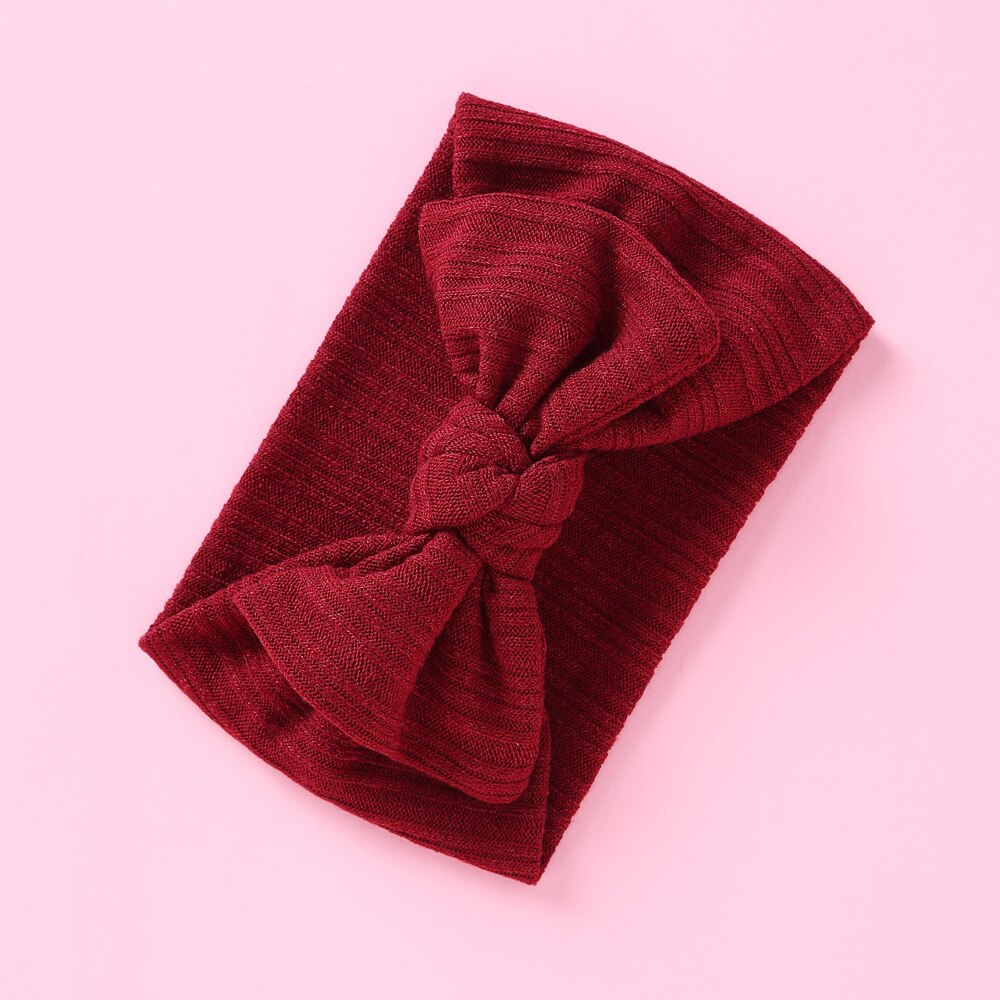 Winter Baby Hoofdband Wollen Meisjes Wide Headwrap Snoep Kleur Kinderen Oor Warmer Haarbanden Pasgeboren Tulband Zachte Hoofdbanden: 6