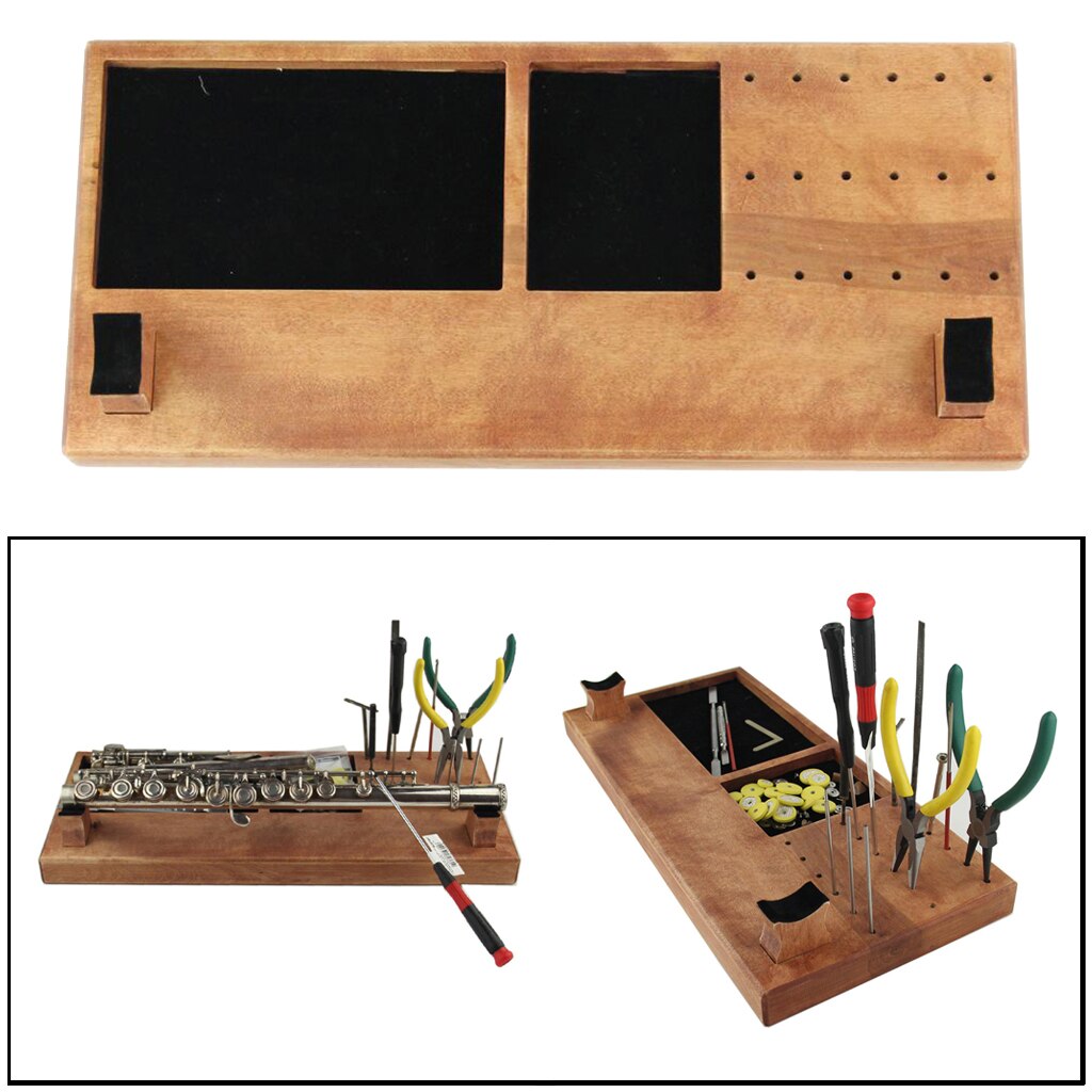 Muziekinstrument Reparatie Tool Houder Sleutel Rack Hout Tool Box Organzier Plank