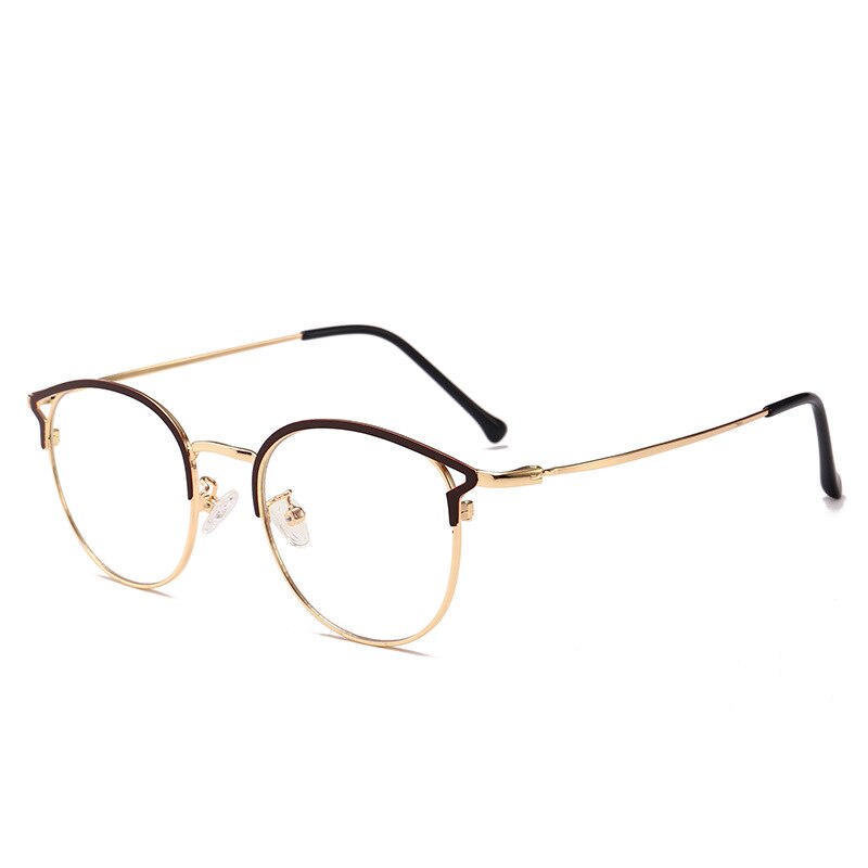 Gafas de ordenador con bloqueo de luz azul para mujer, anteojos femeninos con marco de cristal liso, antirayos, Ojo de gato: Tea