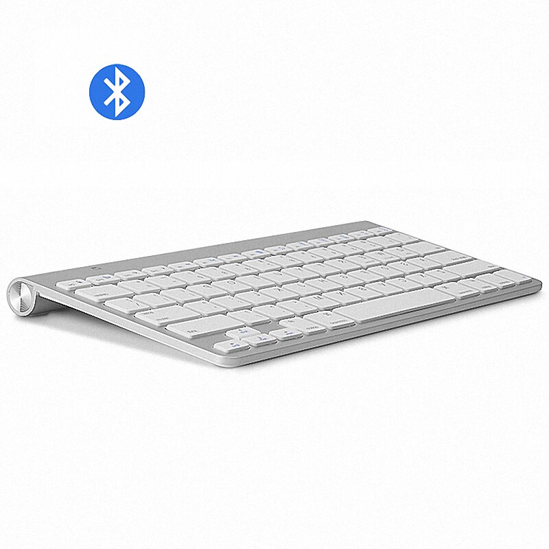 Ultra-Slim Bluetooth Keyboard Mute Tablets En Smartphones Voor Apple Wireless Keyboard Stijl Ios Android Windows