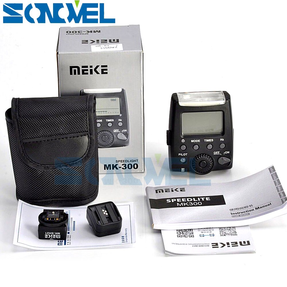 Meike MK-300 MK-300S LCD TTL Speedlite Flash Light For Sony NEX3 NEX5 NEX6 A9 A7 A7RII A7S A6000 A6300 A6500 A33 A55 A58 A77 A99