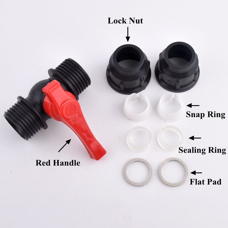 1Pc 20 ~ 63Mm Plastic Pe Valve Tuin Waterleiding Connector Kogelkraan Landbouw Irrigatiesysteem Fittings Quick joint Adapter