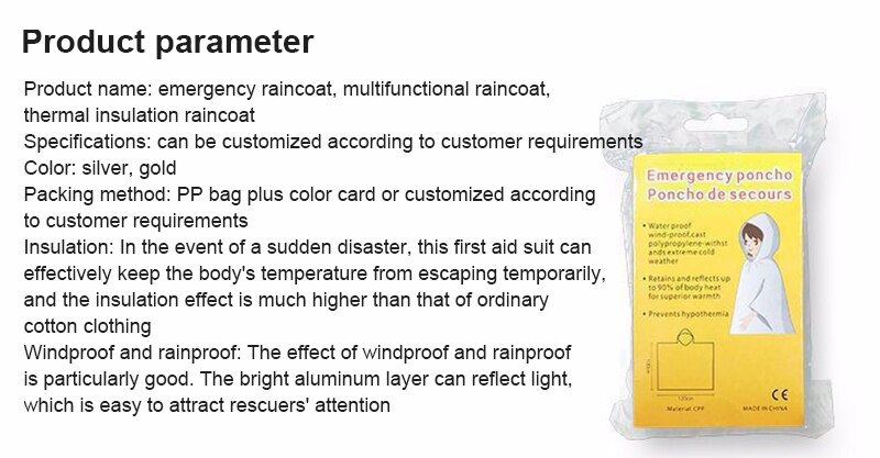 Draagbare Wegwerp Regenjas Mantel Regenjas Draagbare Regenjas Wegwerp Regen Draagbare Poncho Unisex Regenkleding