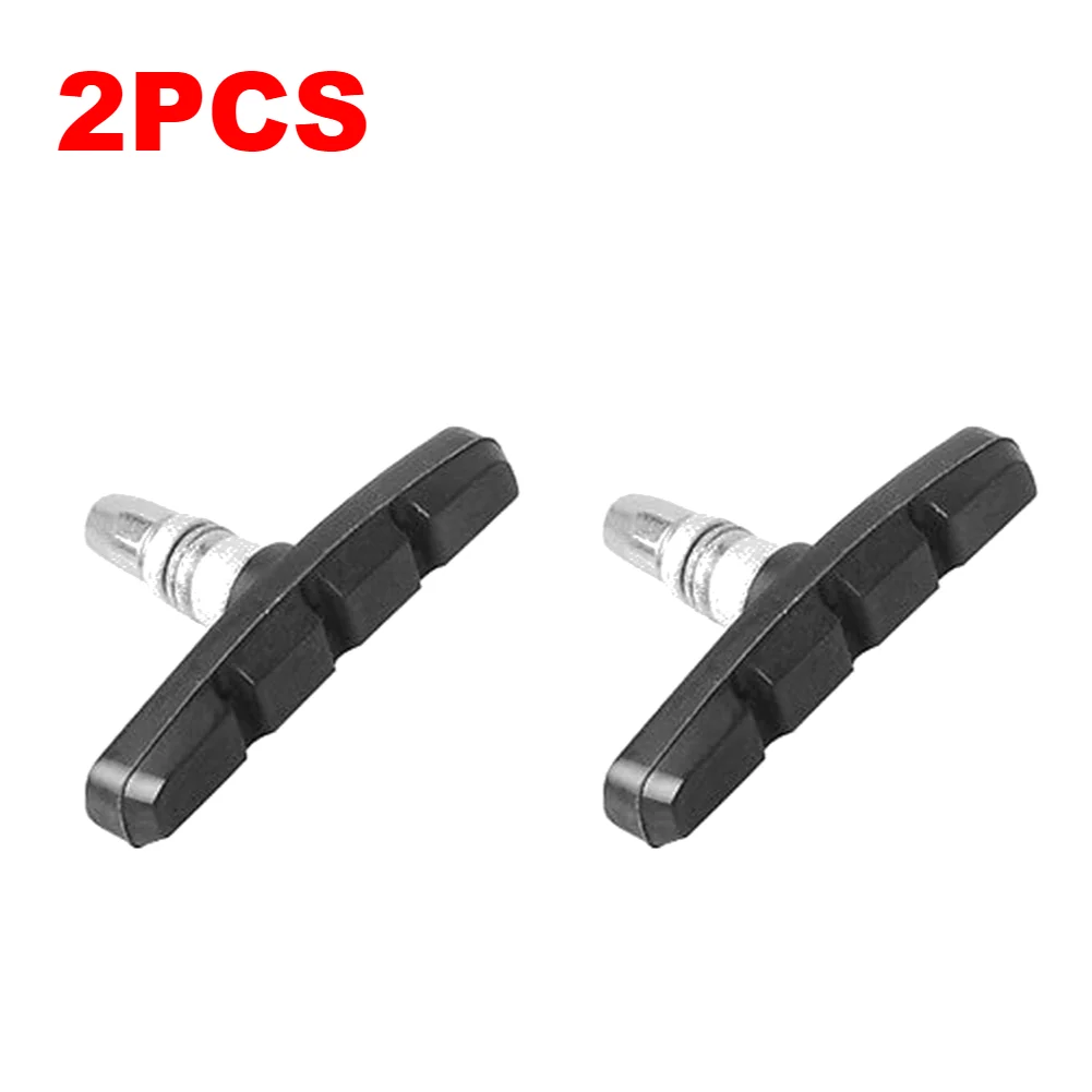 Pastillas de freno para bicicleta de montaña y carretera, soporte de freno en V, bloques de zapatos, llanta de fricción de goma, 1-10 piezas: YELLOW